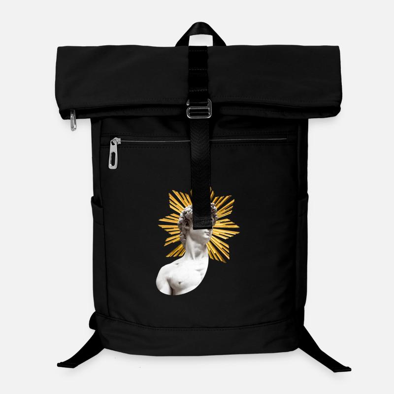 David mit Heiligenschein | Michelangelo Laptop-Rucksack 