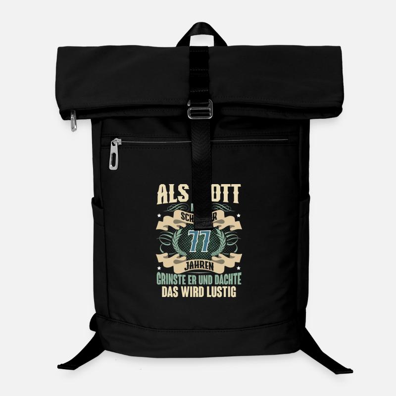 77. Geburtstag Als Gott Mich Schuf Vor Laptop-Rucksack 
