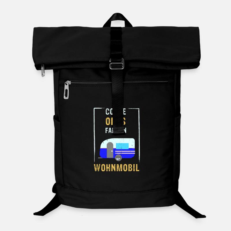 Coole Opas fahren Wohnmobil Laptop-Rucksack 