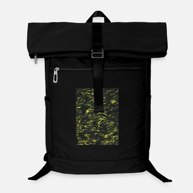 Jaune dans l’obscurité (peinture acrylique) Sac à dos ordinateur