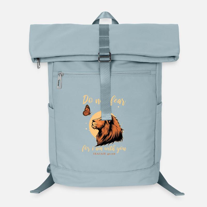Löwe Schmetterling Bibelvers Christlich Laptop-Rucksack 