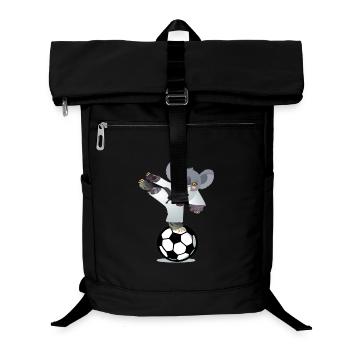 FUSSBALLSPIELER, JUDO-KARATE-ATHLET - Laptop-Rucksack  - Schwarz - Vorne