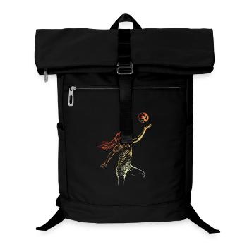 Croquis de joueur de volley-ball - Sac à dos ordinateur - noir - Devant