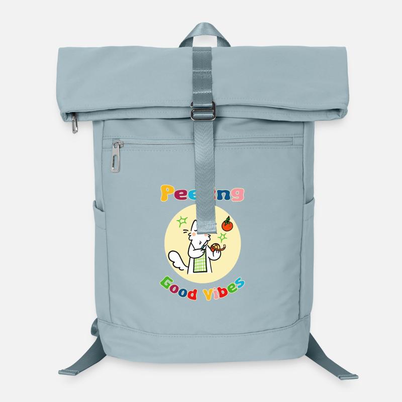 Cat Peeling Orange Laptop Backpack