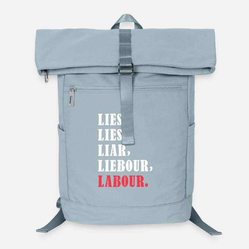 Bold anti-Labour Slogan Typography Design Laptop-Rucksack 