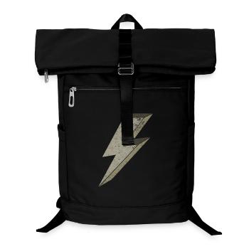 Stilvolle Blitz-Designs für Energie 3D - Laptop-Rucksack  - Schwarz - Vorne