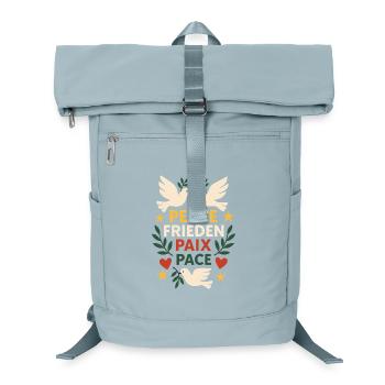 Colombes de la paix dans le monde - Sac à dos ordinateur - bleu glacier - Devant
