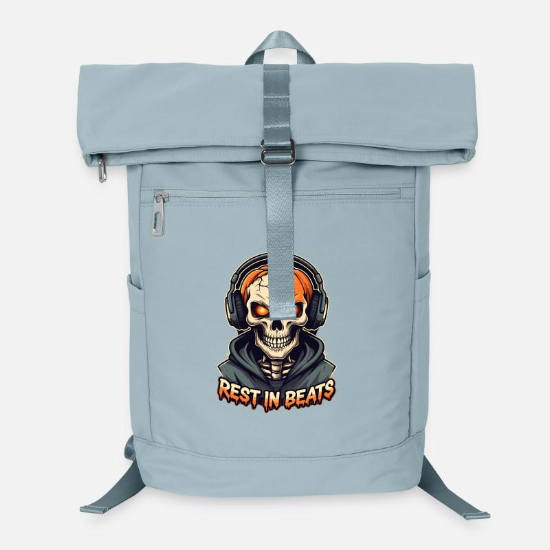Rest in Beats Skull Kapuzenpullover Laptop-Rucksack 