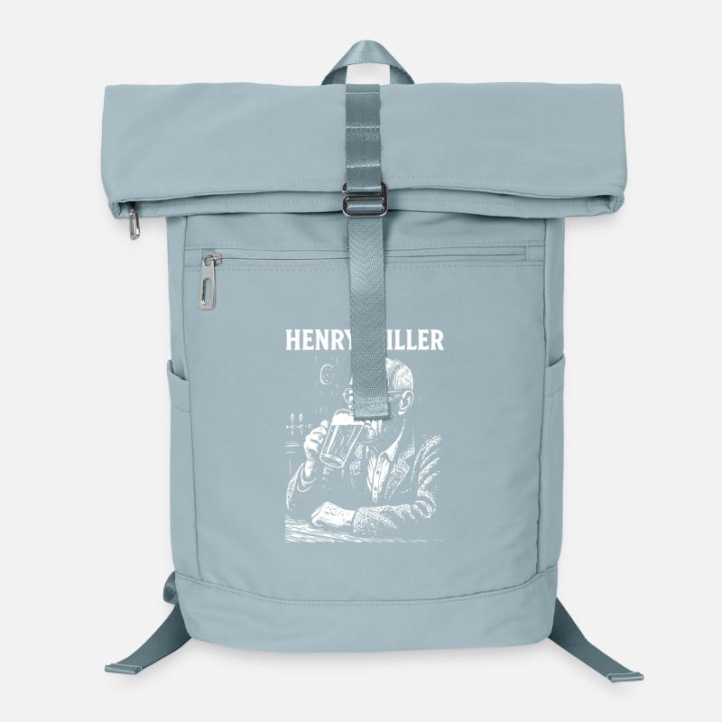 Henry Miller trinkt Bier in einem Pub Laptop-Rucksack 