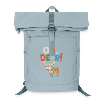 Oh, Deer! Funny Christmas Gift Design - Laptop Backpack - ice blue - Front
