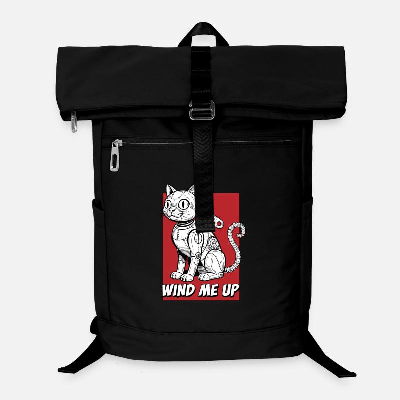 Wind Me Up Katzroboter Laptop-Rucksack 