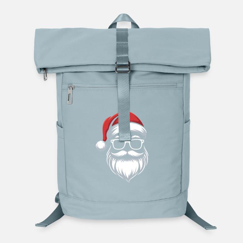 Noël geek avec des lunettes Sac à dos ordinateur