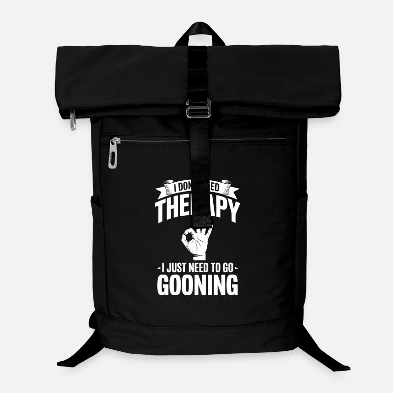 I dont need Therapy, I just need to go Gooning  - Laptop Backpack - black
