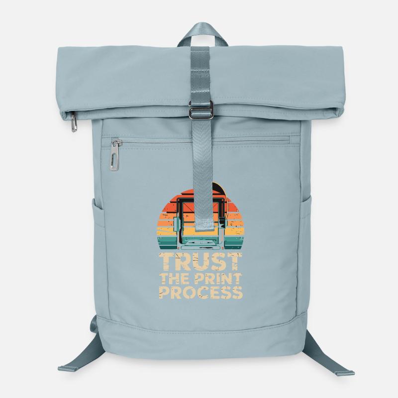  Trust The Print Process Retro 3D Drucker Laptop-Rucksack 