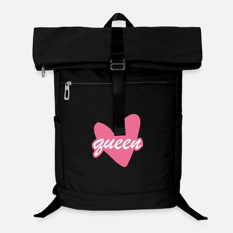 Queen Heart Script Herz Girl Laptop-Rucksack 