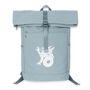 Weißer Drache - Laptop-Rucksack  - Eisblau - Vorne