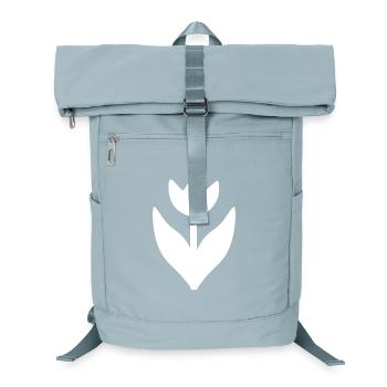 Flower White White Flower Tulip White - Laptop Backpack - ice blue - Front