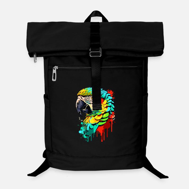 Perroquet coloré - Ara Perroquet - Oiseaux exotiques Sac à dos ordinateur