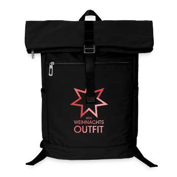 weihnachtsoutfit Symbol Weihnachten Stern Symbol - Laptop-Rucksack  - Schwarz - Vorne