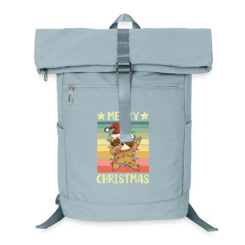 Frohe Weihnachten Faultier - Laptop-Rucksack  - Eisblau - Vorne