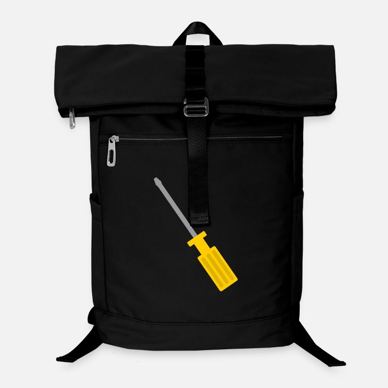 Vintage Screwdriver Tool Illustration Laptop Backpack