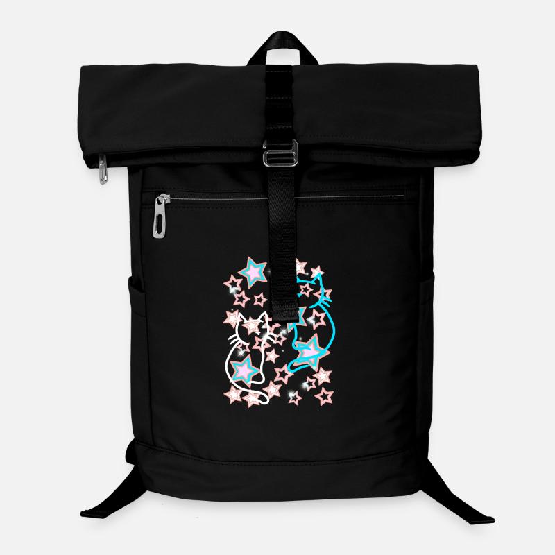 Retro Star Cats Kids 60s Laptop Backpack