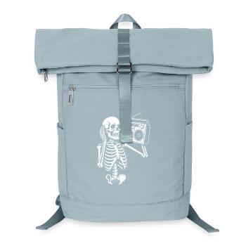 Skelett Ghettoblaster Retro Groove - Laptop-Rucksack  - Eisblau - Vorne
