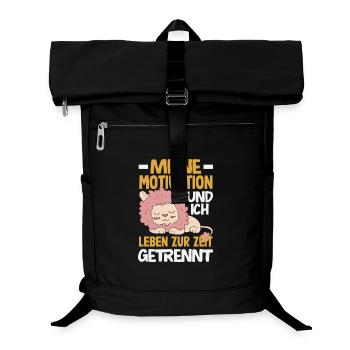 My motivation and I - currently separated - Laptop Backpack - black - Front