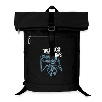Trance Vibes Skeleton Boombox - Laptop Backpack - black - Front