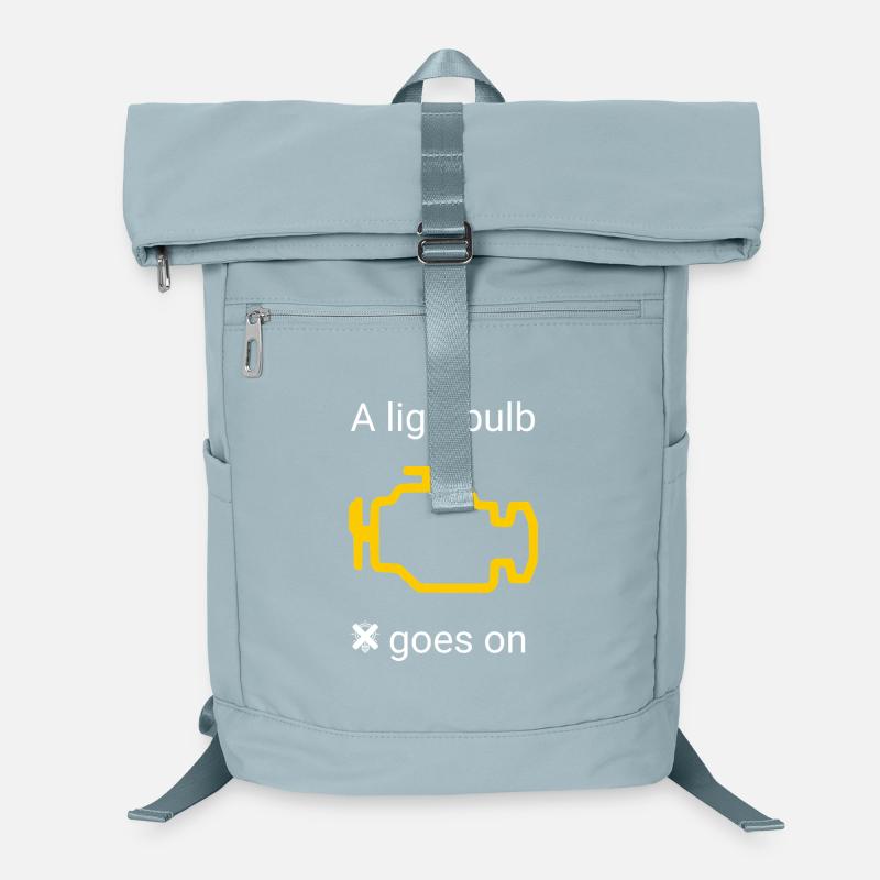 Car funny line check engine light vehicle Laptop-Rucksack