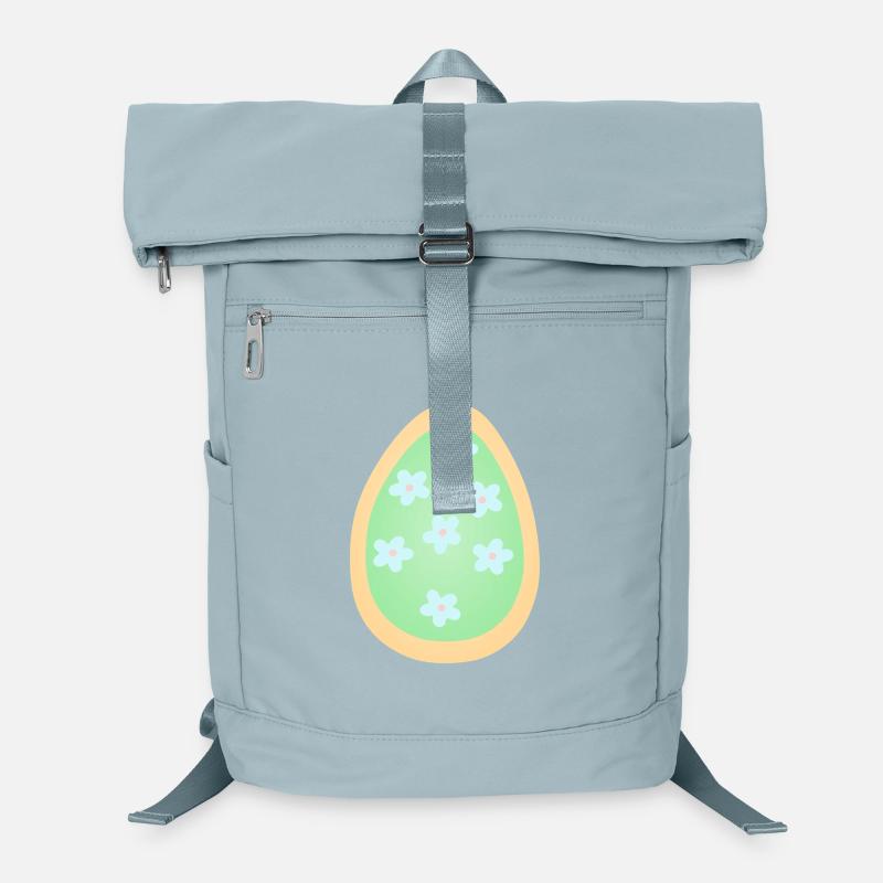 Motif d’œufs floraux pastel Sac à dos ordinateur
