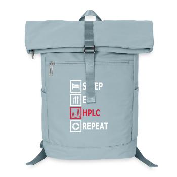 HPLC Performance Chromatography Eat Sleep Repeat - Laptop-Rucksack  - Eisblau - Vorne