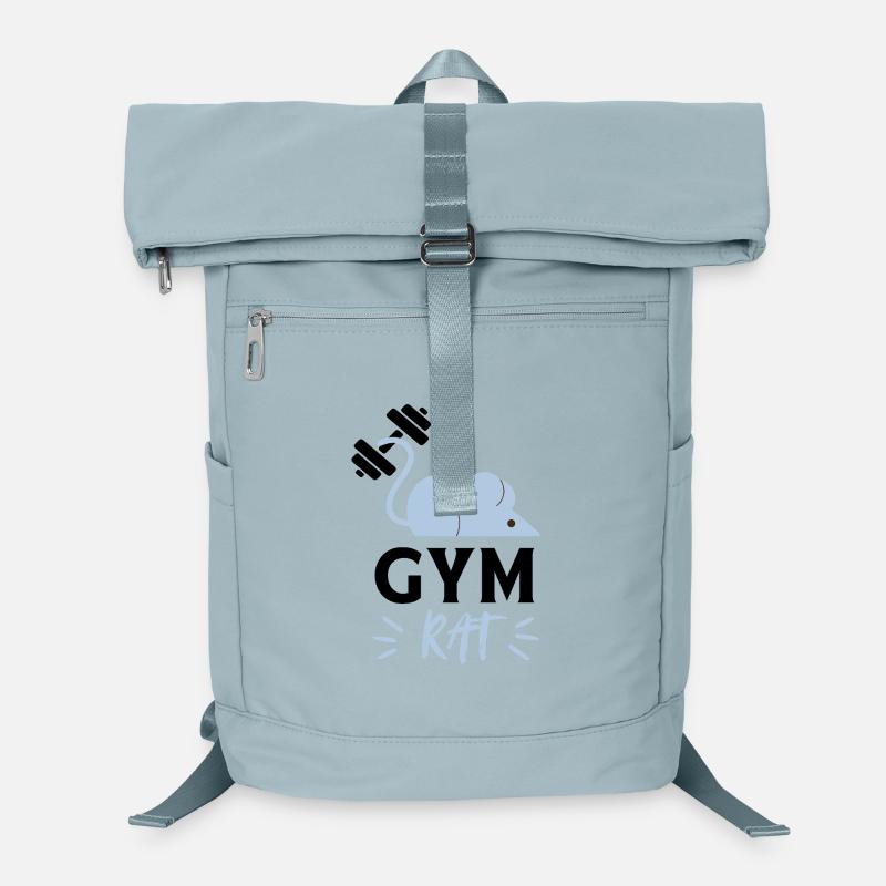 Cheerful Minimalist Blue Mouse Laptop Backpack