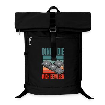 Dinge Die Mich Bewegen Wasd Pc Gamer Lustig Nerd - Laptop-Rucksack  - Schwarz - Vorne