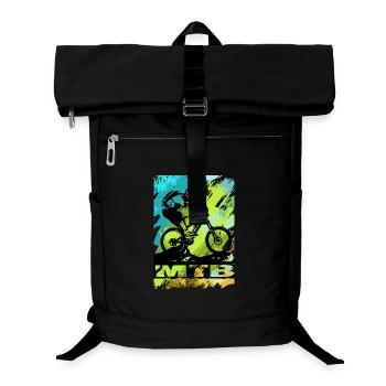 MTB Bike - Laptop-Rucksack  - Schwarz - Vorne