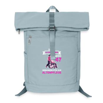47 Geburtstag Altenpflege Altenpflegerin 47 Jahre - Laptop-Rucksack  - Eisblau - Vorne