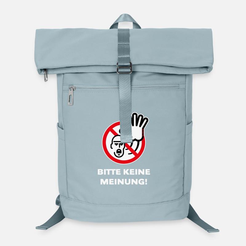 Bitte Keine Meinung! (Warnzeichen Warnschild / 3C) Laptop-Rucksack 