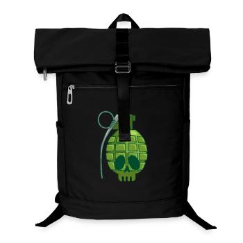 Granatapfelschädel - Laptop-Rucksack  - Schwarz - Vorne