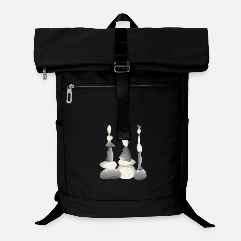 Three Zen-style balancing stone towers Laptop Backpack