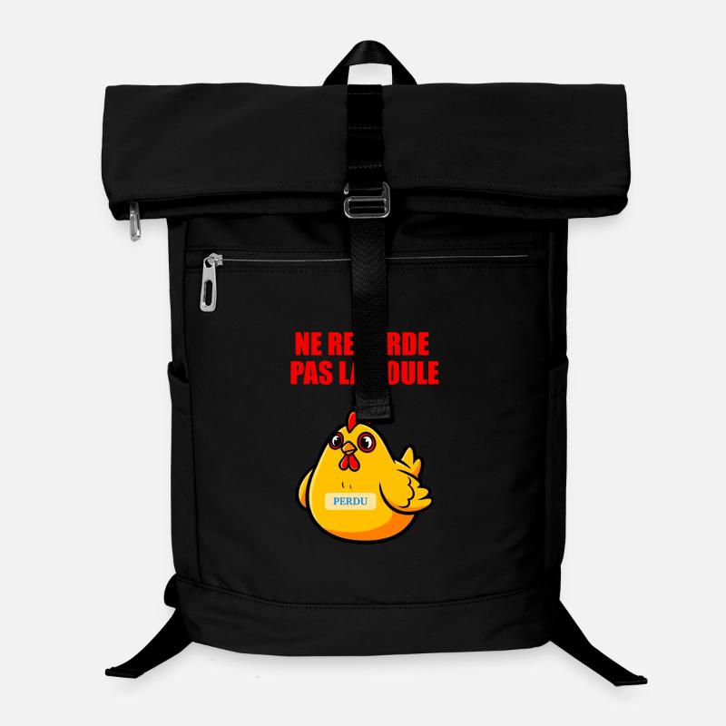Ne Regarde Pas La Poule - Humour Absurde Sac à dos ordinateur