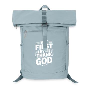Mais d’abord, laissez-moi remercier Dieu - Sac à dos ordinateur - bleu glacier - Devant