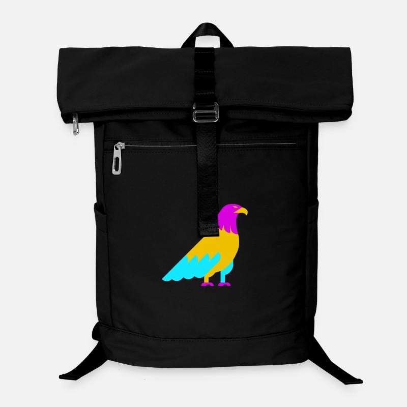 Farbenfroher abstrakter Adler Laptop-Rucksack 