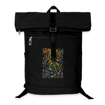 Abstrakt - Laptop-Rucksack  - Schwarz - Vorne