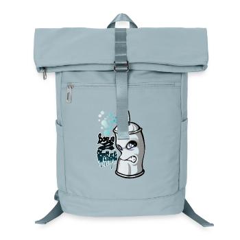 Spray und Graffiti - Laptop-Rucksack  - Eisblau - Vorne