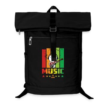I love Music - Laptop-Rucksack  - Schwarz - Vorne