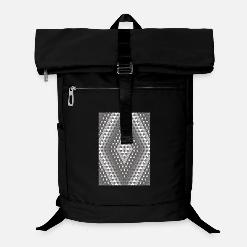 Dégradé de gris - Sac à dos ordinateur - noir