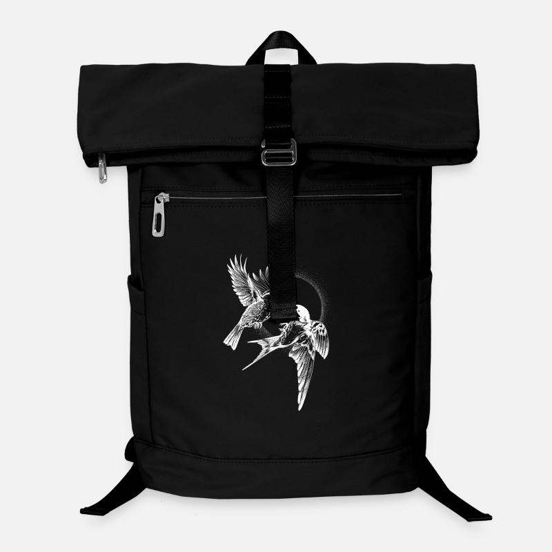 Inversion de combat d’oiseaux - Sac à dos ordinateur - noir