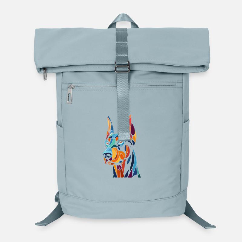 Doberman Dog Head Laptop Backpack