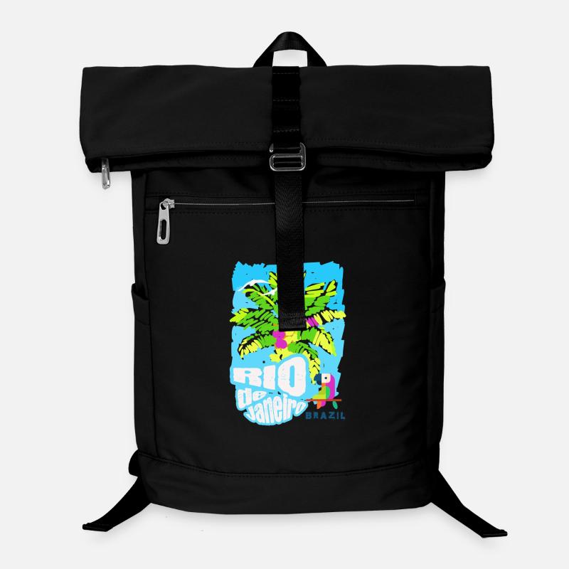 Bunte Palmen Rio de Janeiro, Brasilien Laptop-Rucksack 