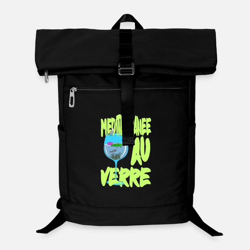 Méditerranée au Verre - Suréalisme petiteToulon Sac à dos ordinateur